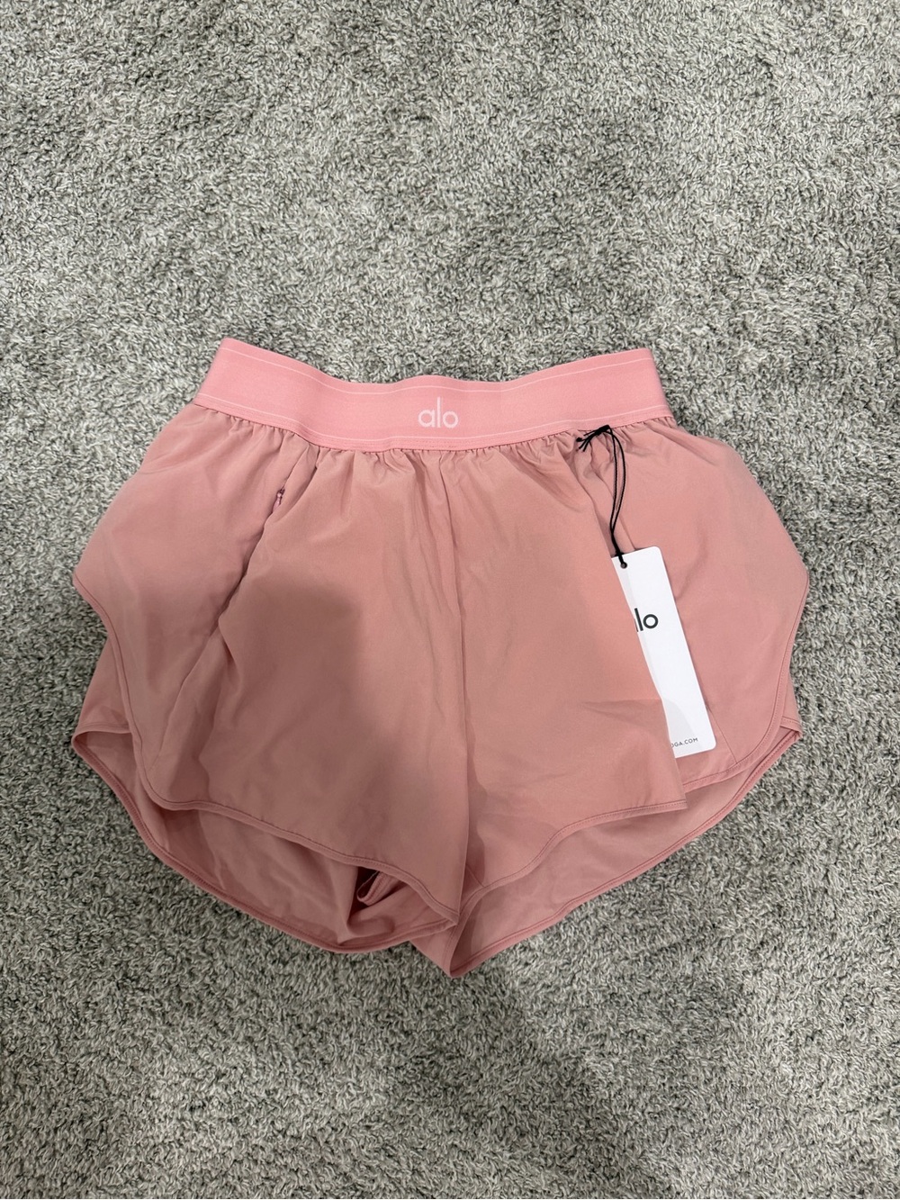 ALO Yoga Dusty Rose Athletic Shorts